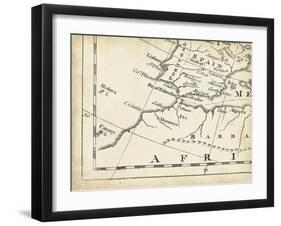 Map of Europe Grid VII-T. Jeffreys-Framed Art Print