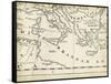 Map of Europe Grid VIII-T. Jeffreys-Framed Stretched Canvas