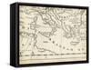 Map of Europe Grid VIII-T. Jeffreys-Framed Stretched Canvas