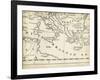 Map of Europe Grid VIII-T. Jeffreys-Framed Art Print