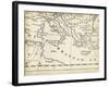 Map of Europe Grid VIII-T. Jeffreys-Framed Art Print