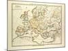 Map of Europe in 1150-null-Mounted Giclee Print