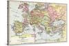 Map of Europe in 1360, from 'Historical Atlas'-null-Stretched Canvas