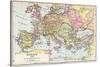 Map of Europe in 1360, from 'Historical Atlas'-null-Stretched Canvas