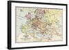 Map of Europe in 1648 after the Peace of Westphalia-null-Framed Giclee Print