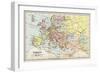 Map of Europe in 1740, from 'Historical Atlas'-null-Framed Giclee Print