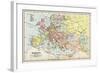 Map of Europe in 1740, from 'Historical Atlas'-null-Framed Giclee Print