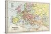 Map of Europe in 1740, from 'Historical Atlas'-null-Stretched Canvas