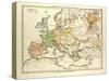 Map of Europe in 1808-null-Stretched Canvas