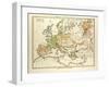 Map of Europe in 1808-null-Framed Giclee Print