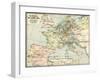 Map of Europe in 1810, During the Napoleonic Wars-null-Framed Giclee Print