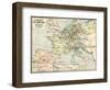 Map of Europe in 1810, During the Napoleonic Wars-null-Framed Giclee Print