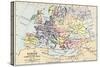 Map of Europe in the Time of Charles the Great-null-Stretched Canvas