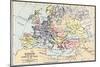 Map of Europe in the Time of Charles the Great-null-Mounted Giclee Print