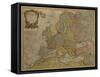 Map of Europe, Published in 1700, Paris-Guillaume Delisle-Framed Stretched Canvas