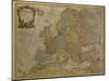 Map of Europe, Published in 1700, Paris-Guillaume Delisle-Mounted Giclee Print