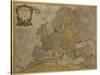 Map of Europe, Published in 1700, Paris-Guillaume Delisle-Stretched Canvas