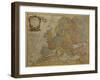 Map of Europe, Published in 1700, Paris-Guillaume Delisle-Framed Giclee Print