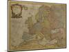 Map of Europe, Published in 1700, Paris-Guillaume Delisle-Mounted Premium Giclee Print