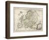 Map of Europe-J. Gibson-Framed Photographic Print