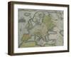 Map of Europe-null-Framed Giclee Print