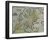 Map of Europe-null-Framed Giclee Print