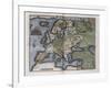 Map of Europe-Abraham Ortelius-Framed Art Print