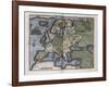 Map of Europe-Abraham Ortelius-Framed Art Print