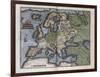 Map of Europe-Abraham Ortelius-Framed Art Print