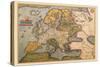 Map of Europe-Abraham Ortelius-Stretched Canvas