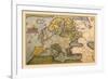 Map of Europe-Abraham Ortelius-Framed Art Print