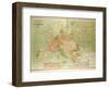 Map of European Railway Lines-null-Framed Giclee Print