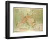 Map of European Railway Lines-null-Framed Giclee Print