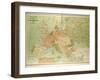 Map of European Railway Lines-null-Framed Giclee Print