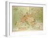 Map of European Railway Lines-null-Framed Giclee Print