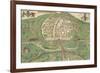 Map Of Exeter-Remigius Hogenberg-Framed Giclee Print