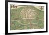 Map Of Exeter-Remigius Hogenberg-Framed Giclee Print
