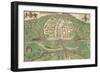 Map Of Exeter-Remigius Hogenberg-Framed Giclee Print