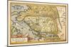 Map of Far East China-Abraham Ortelius-Mounted Art Print
