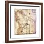 Map of Farm and Surrounding Area Drawn-null-Framed Giclee Print