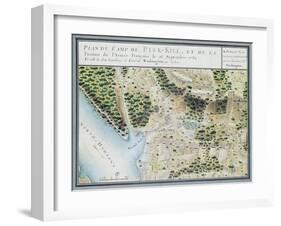 Map of Fisk-Kill and the Position of the French Army in 1782, from 'Guerre De L'Amerique', 1782-F. Dubourg-Framed Giclee Print