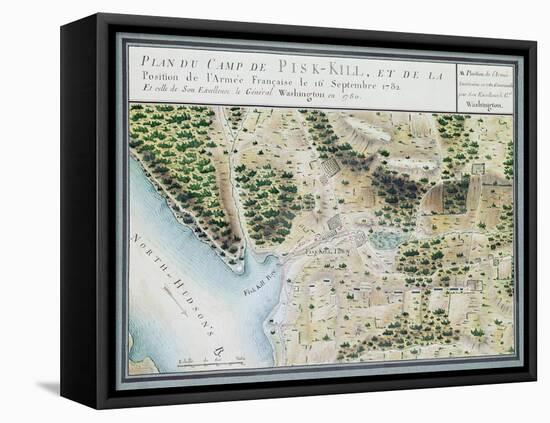 Map of Fisk-Kill and the Position of the French Army in 1782, from 'Guerre De L'Amerique', 1782-F. Dubourg-Framed Stretched Canvas