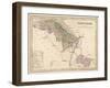 Map of Flintshire, Wales-null-Framed Art Print