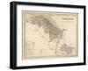 Map of Flintshire, Wales-null-Framed Art Print