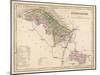 Map of Flintshire, Wales-null-Mounted Art Print