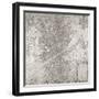 Map of Florence, 1584-Stefano Bonsignori-Framed Giclee Print