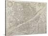 Map of Florence, 1595-Matteo Florimi-Stretched Canvas