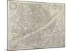 Map of Florence, 1595-Matteo Florimi-Mounted Giclee Print