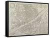 Map of Florence, 1595-Matteo Florimi-Framed Stretched Canvas