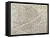 Map of Florence, 1595-Matteo Florimi-Framed Stretched Canvas